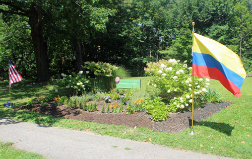 Colombian Cultural Garden flag on One World Day